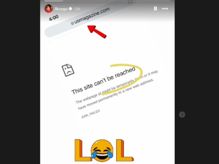 Lilli Cooper Instagram Story
