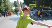 Peter Pan performing at Disneyland