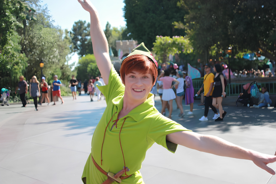 Peter Pan performing at Disneyland