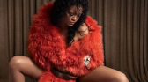 Rihanna posing for September 2026 ELLE