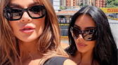Khloe Kardashian with Kim Kardashian photo together