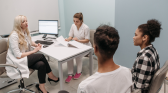 Couple at an Obgyne Clinic
