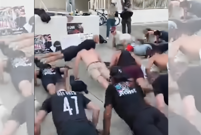 Andrew Tate push-ups