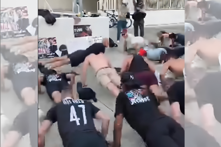 Andrew Tate push-ups