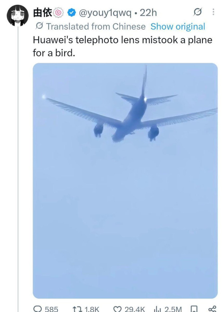 Huawei plane bird