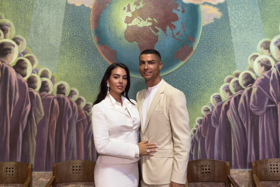 Cristiano Ronaldo and Georgina Rodríguez Wedding Portrait