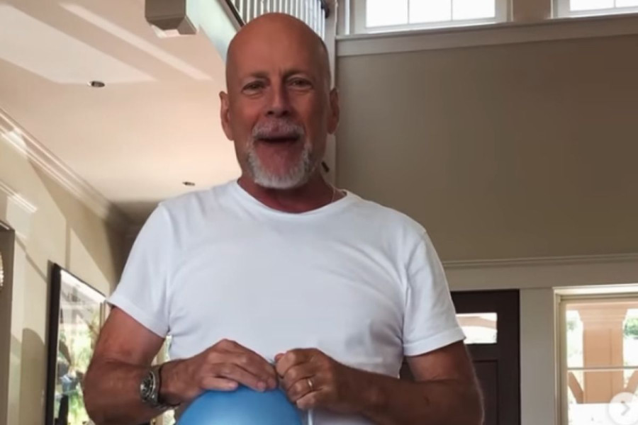 Bruce Willis attends his daughter Tallulah's wedding