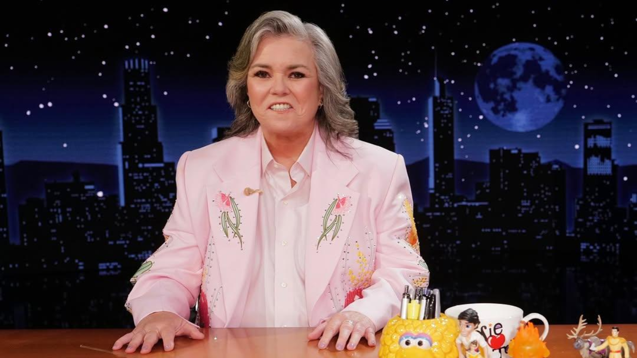 Rosie O'Donnell's Trump Attack Is Upstaged by the 'Sickest' Pink Floral Blazer on Kimmel