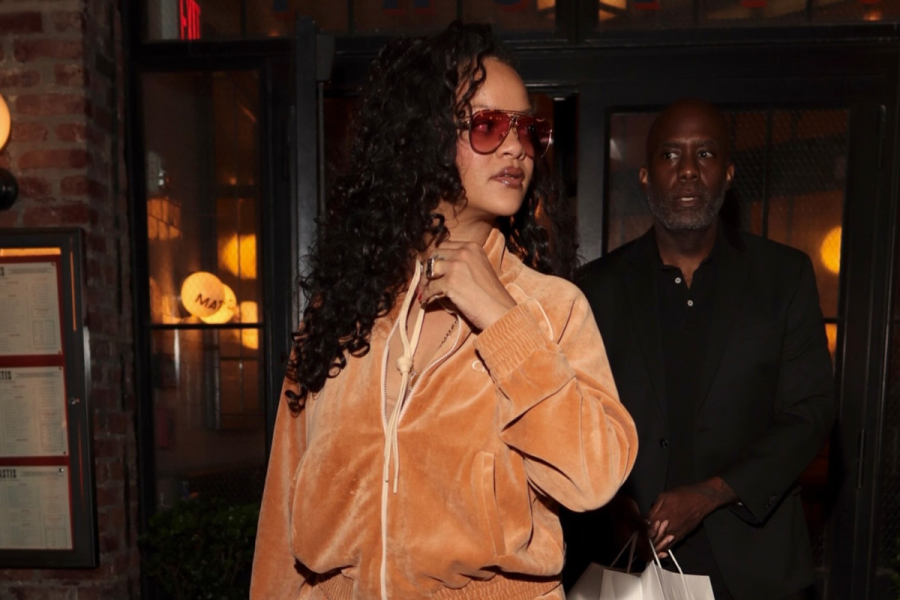 Rihanna in Boho styled clothes