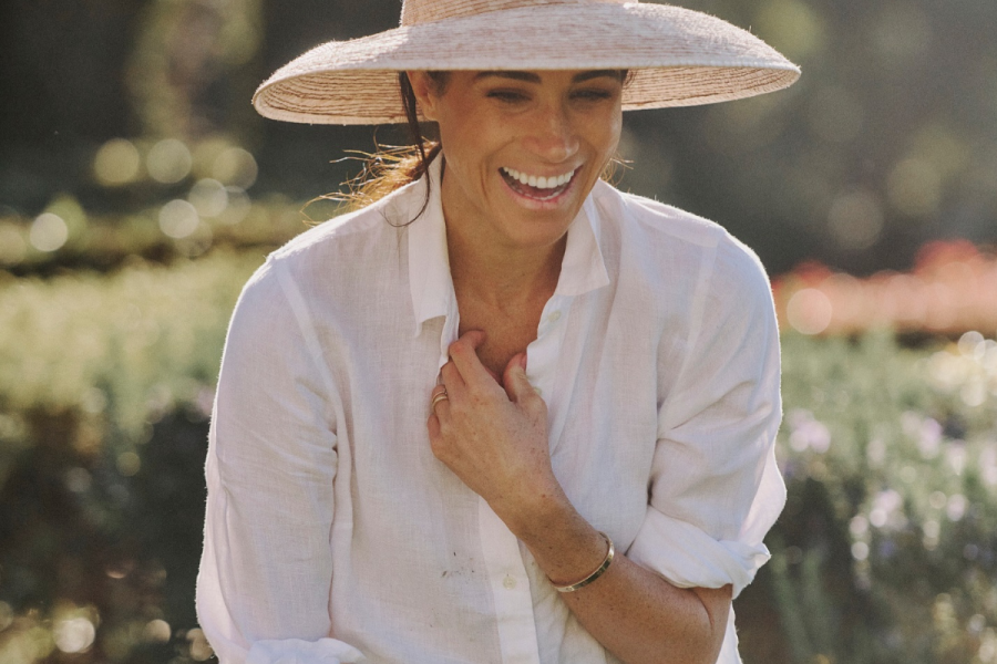 Meghan Markle in a candid photo