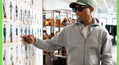 Pharrell Williams BTS photo for his latest collection