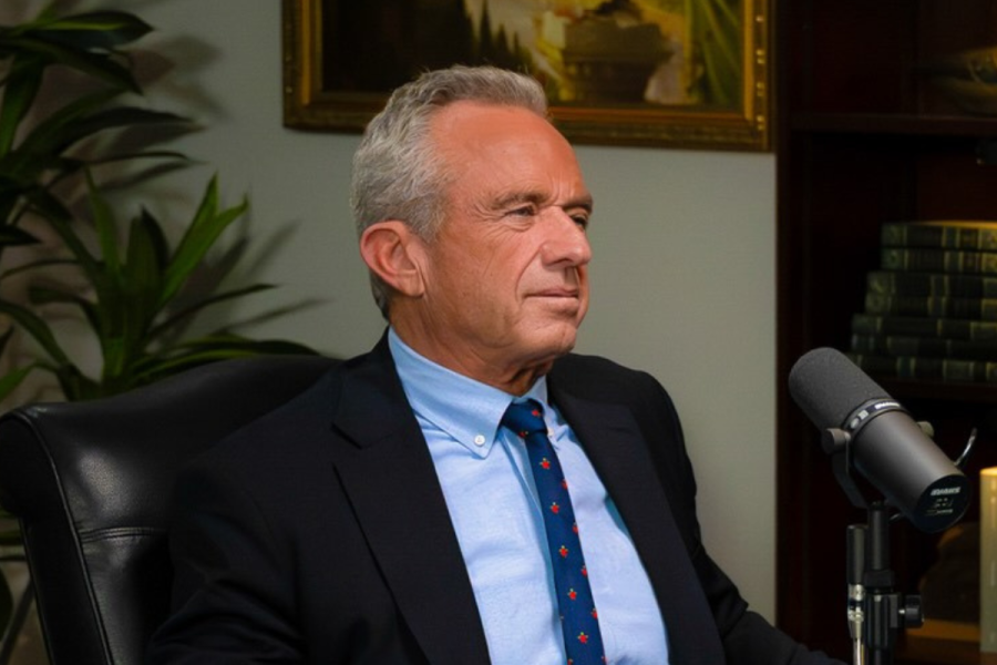 Robert F. Kennedy Jr. in a podcast