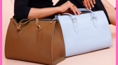 Brown and Blue Big Handbags