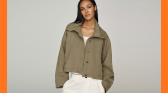 Anthropologie’s $178 khaki utility jacket