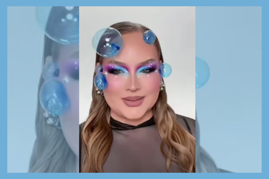 Nikkie de Jager joins the bubble makeup trend