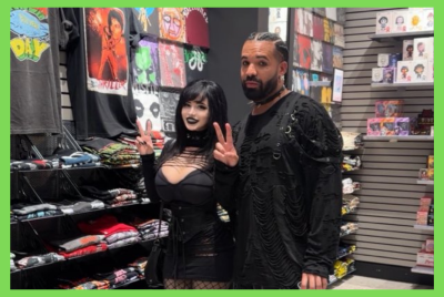 Emo Drake with Goth Baddie Pinkchyu