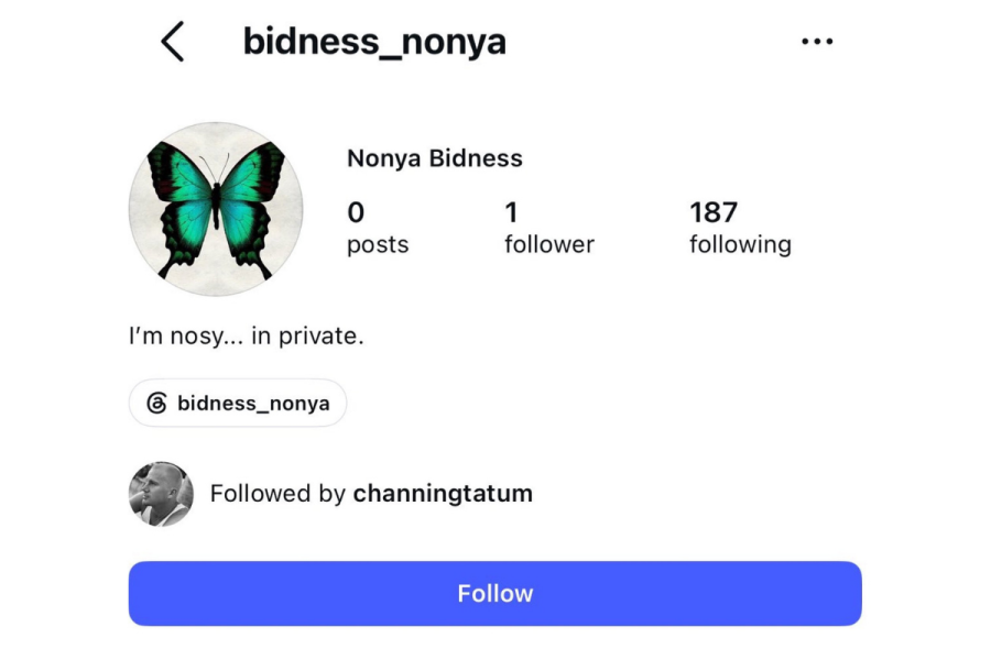 Alleged Channing Tatum Instagram burner account