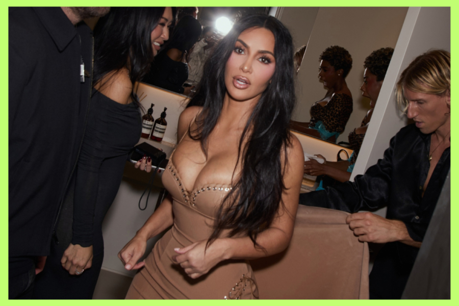 Kim Kardashian Backstage Photo