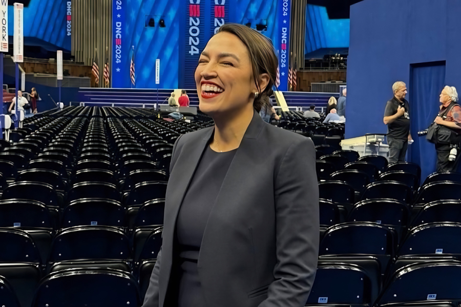 Alexandria Ocasio-Cortez in candid shot