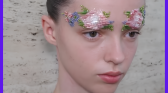 Beaded floral brows