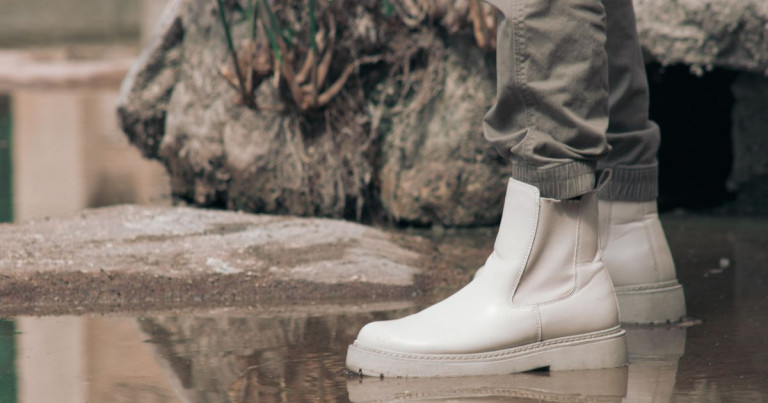 White Chelsea Boots