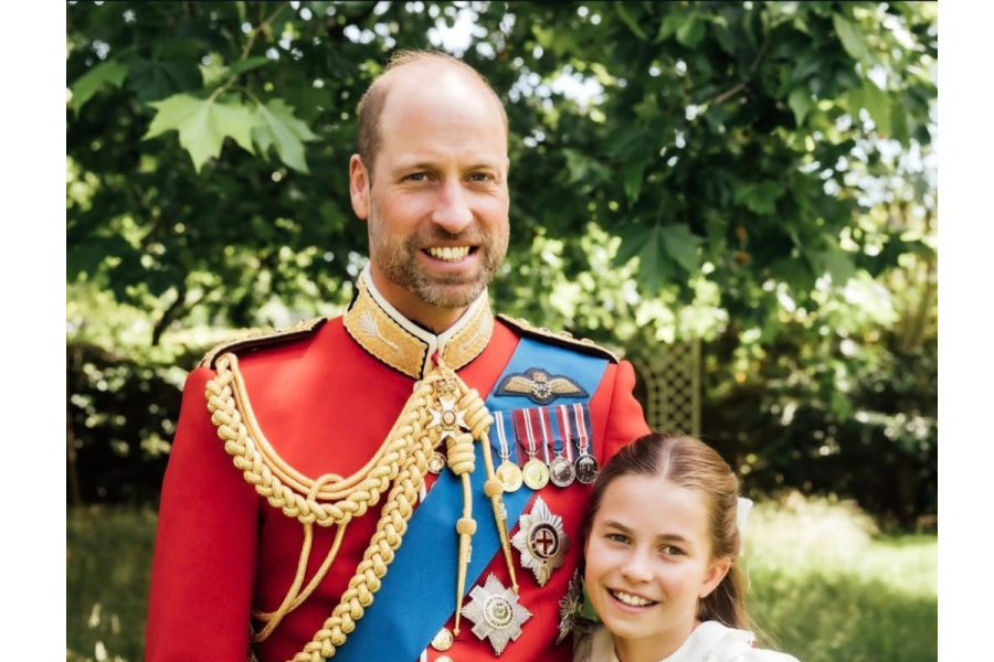 Prince William and Charlotte