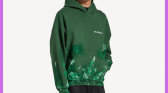 Balenciaga's green paint-splattered hoodie