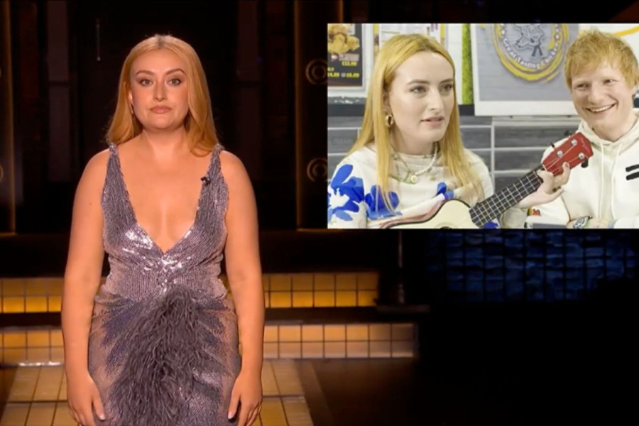 Amelia Dimoldenberg targets Ed Sheeran with a 'red-headed puppet' joke