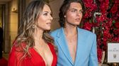 Elizabeth Hurley and son Damian
