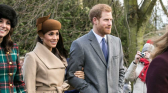 Prince Harry and Meghan Markle on Christmas Day