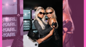 Paris and Nicky Hilton coordinating styles on the red carpet