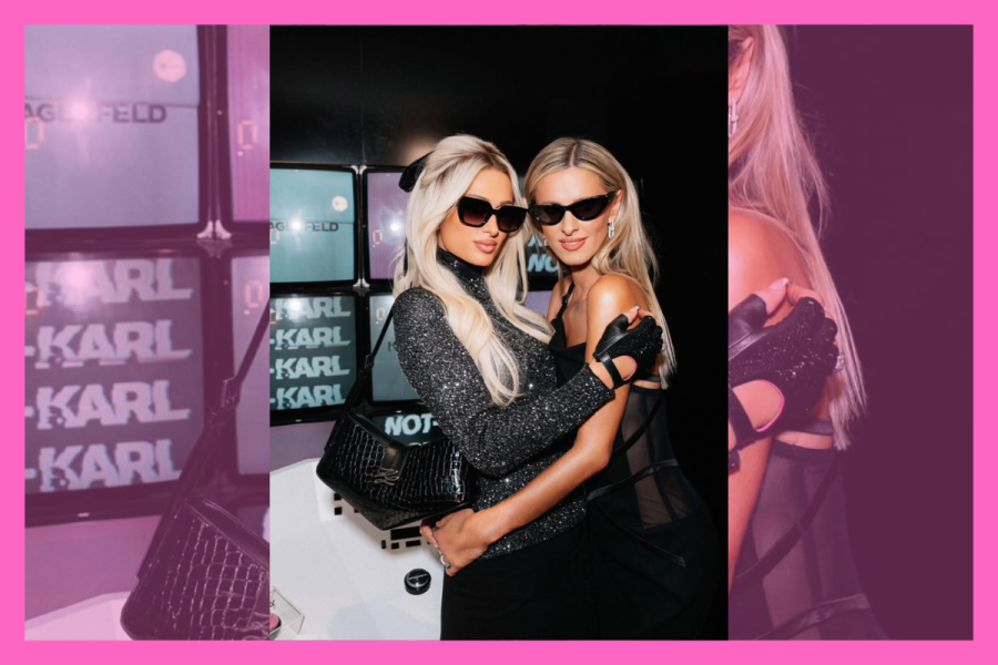 Paris and Nicky Hilton coordinating styles on the red carpet