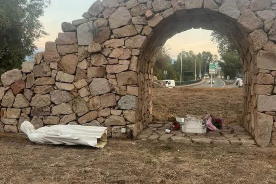 Virgin Mary statue desecration,