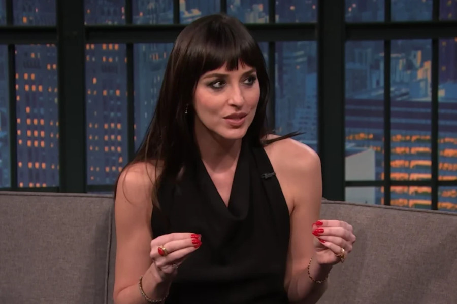 Dakota Johnson on Late Night with Seth Meyers