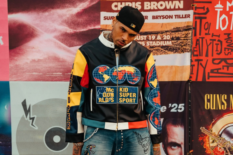 Chris Brown in a candid photo