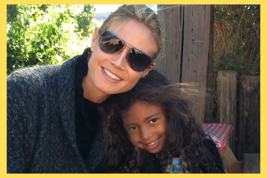 Heidi Klum with daughter Lou