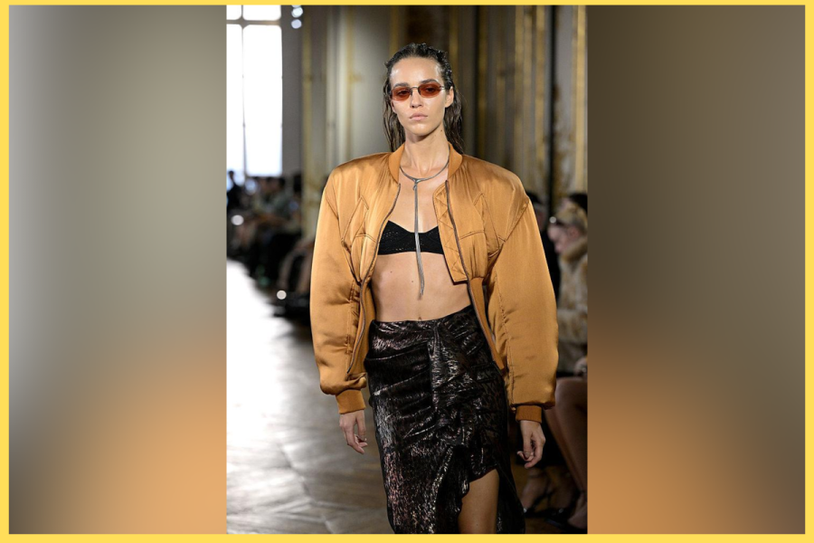 Tom Ford and Balmain showcase structured bras and corsets