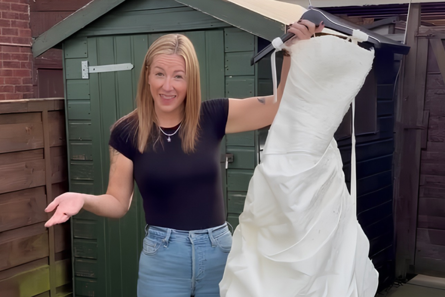 Wedding Dress Torched