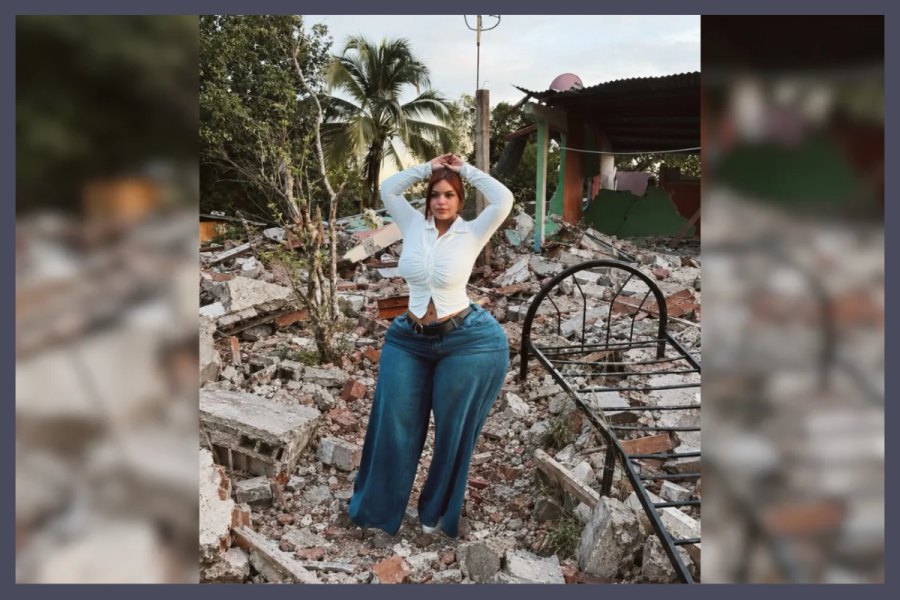 Gracie Bon Panama earthquake rubble photo