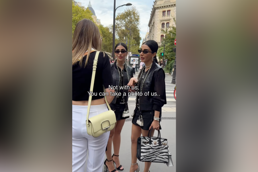 The Veronicas deny involvement after a viral Paris Fashion Week
