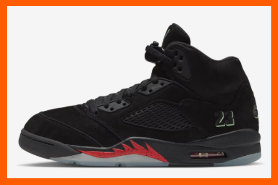 Air Jordan 5 ‘Halloween’ in Black and Picante Red