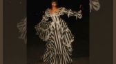 Victoria Justic in a Beetlejuice-inspired dress