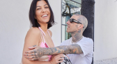 Travis Barker with Kourtney Kardashian