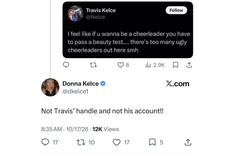 Donna Kelce's 'Not Travis' account!!' tweet