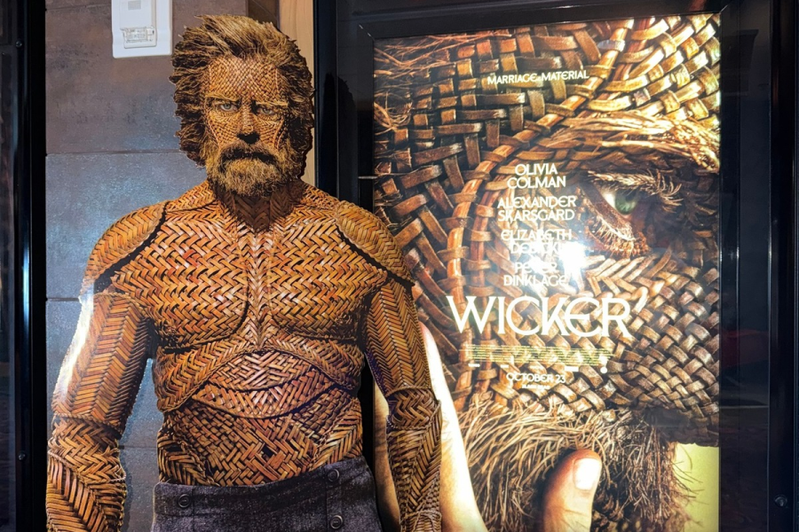 Wicker standee