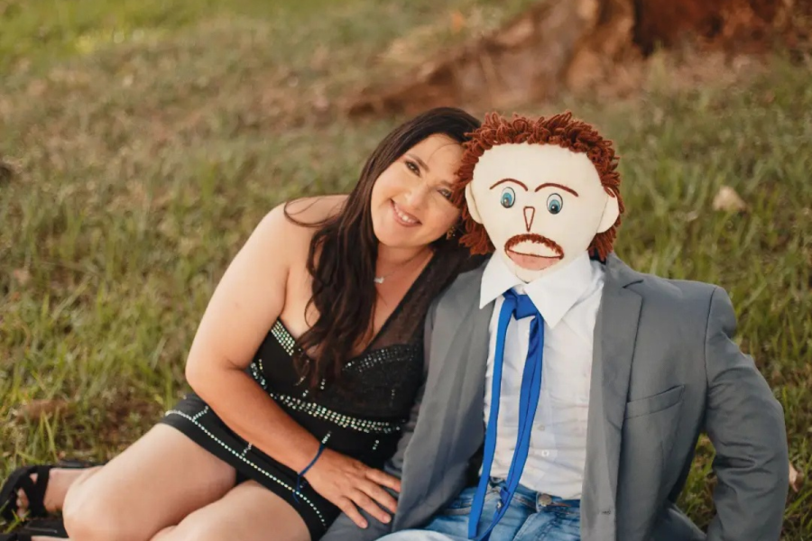 woman married rag doll