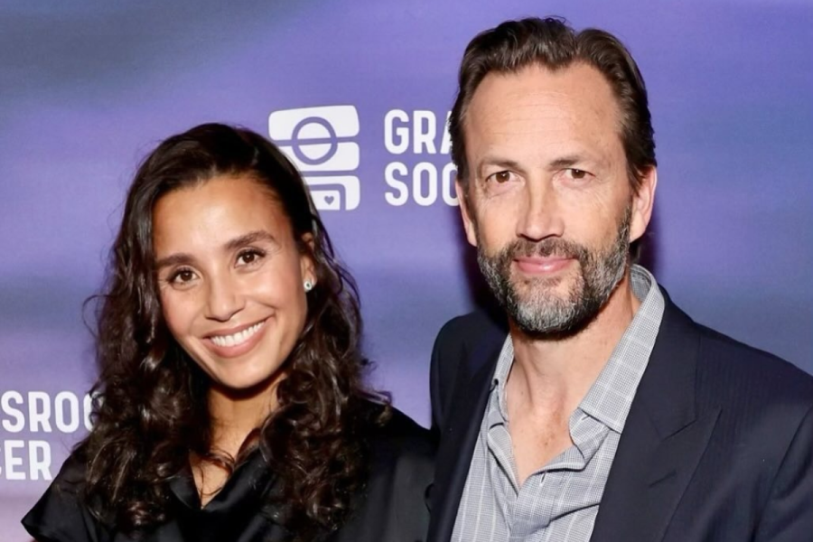 Andrew Shue and Marilee Fiebig