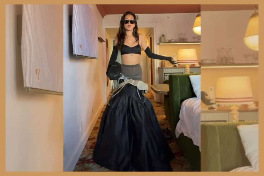 Eden Masliah in a deconstructed Fanci dress