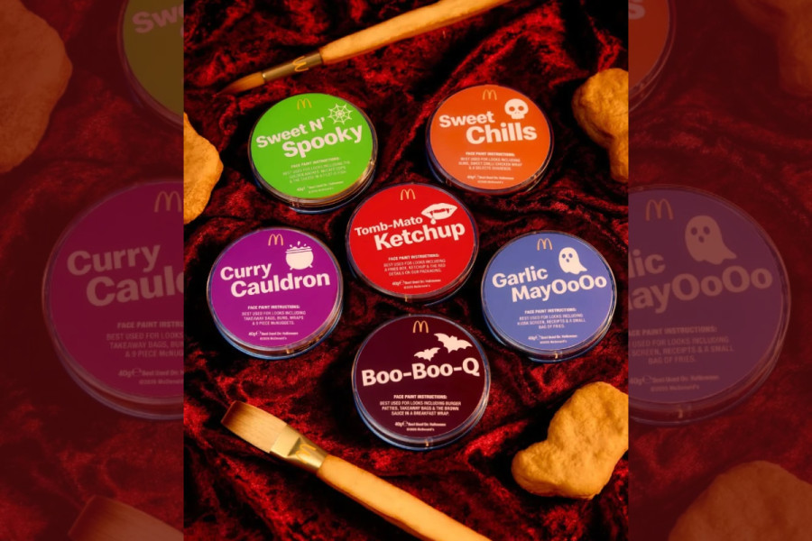 McDonalds spooky face paints kit